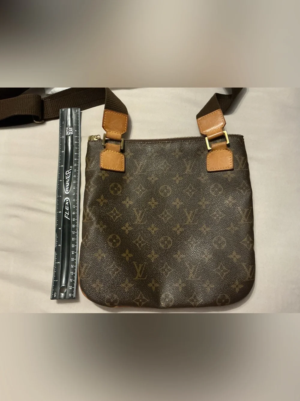Louis Vuitton Brown Messenger Monogram Crossbody Messenger Bag